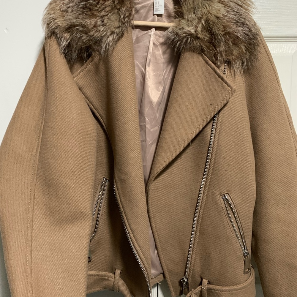 Wool motorcycle jacket.